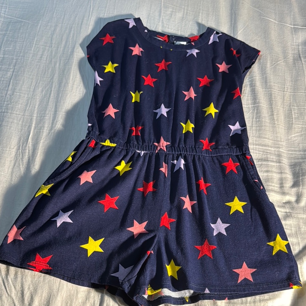 Harper Canyon Blue and Red Star Print Romper